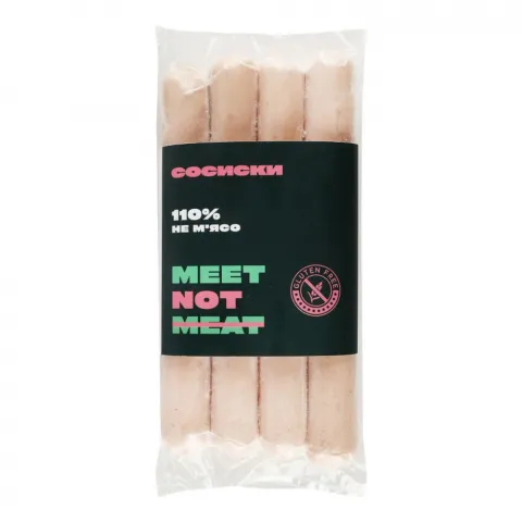 Сосиски Meet Not Meat 320 г класичні на рослинній основі