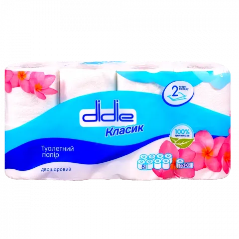 Туал. папір Didie 8 шт. Класик Білий