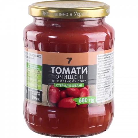 Конс Томати 7` 680 г очищені у т/с твіст`