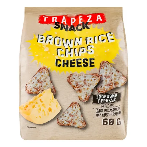 Чіпси Трапеза 60 г рисові зі смаком сиру
