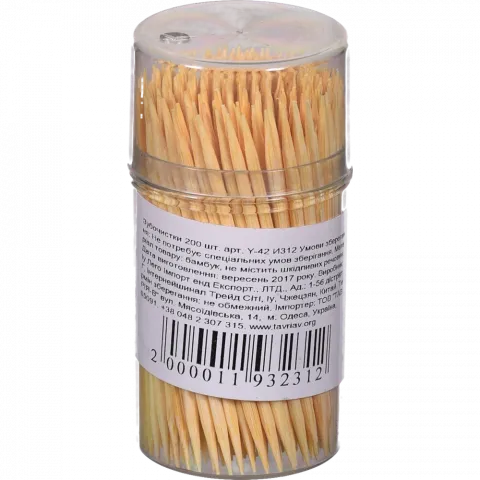 Зубочистки 200 шт. Y-42 И312