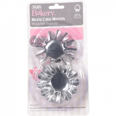 Форми для кексів Sunplast 4 шт., метал SC-421 И217 (Туреччина)