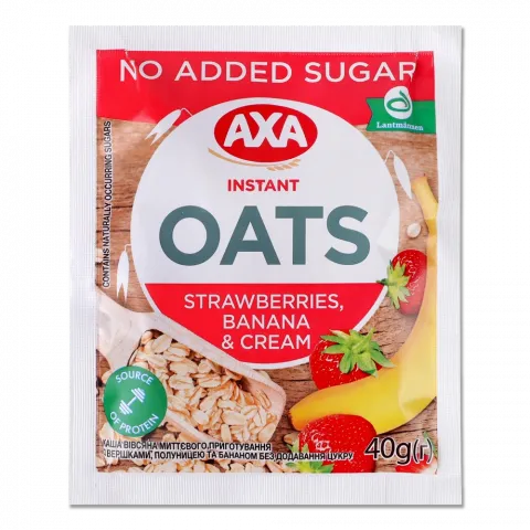 Каша АХА вівсяна 40 г з верш. полун. та бан. б/цукру