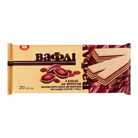 Вафлі ХБФ з какао 130 г на фруктозі