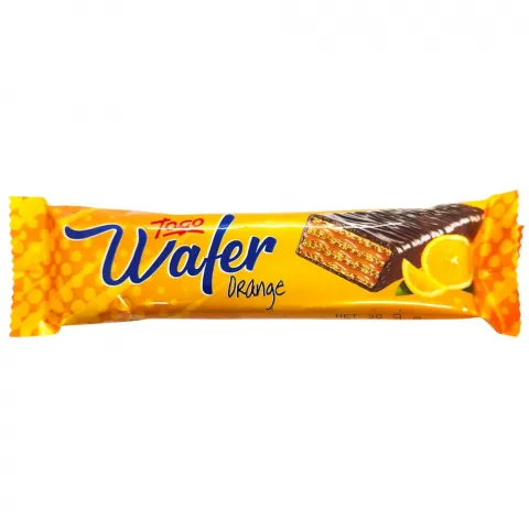 Вафелька Togo Wafer 30 г з апельсином в шок И245 (Тур)