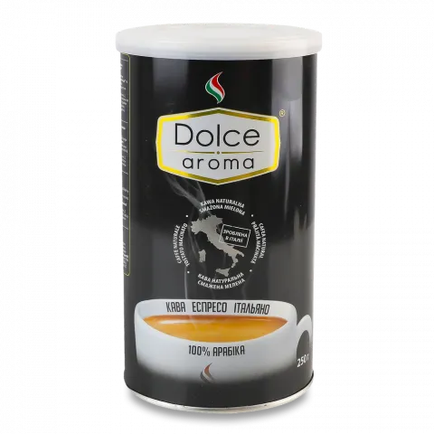 Кава Dolce Aroma 250 г мел. 100 Арабіка з/б (Італія) И554
