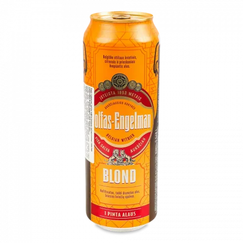 Пиво Volfas Engelman 0,568 л з/б Blond