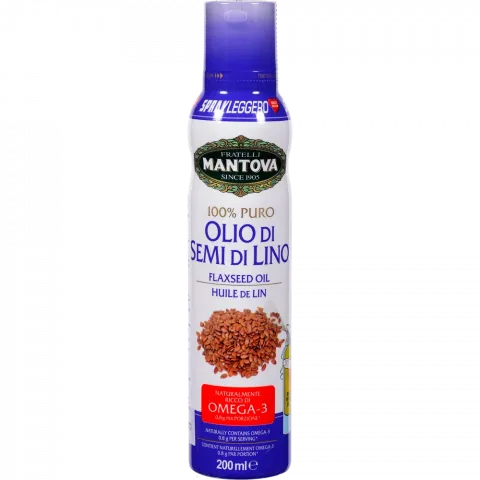 Олія -спрей MANTOVA 0,2 л Лляна (Італія)И167