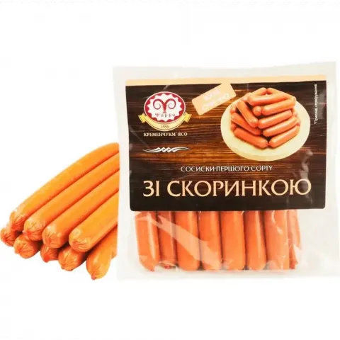 Сосиски Фарро Зі скоринкою 1 ґат. п/о газ. пак. ваг.