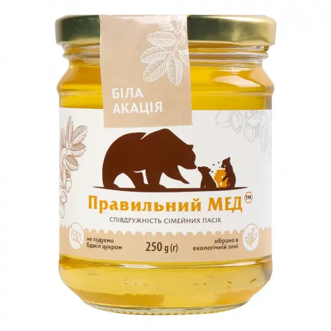 Мед Правильний мед 250 г скл. акацієвий