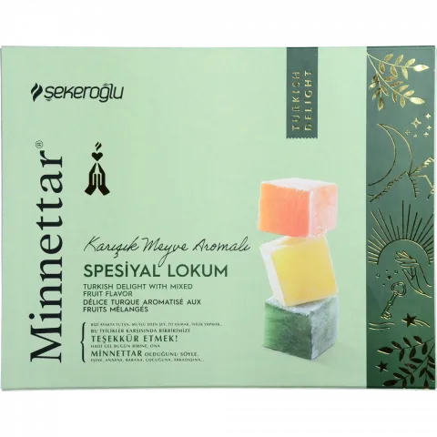 Лукум MINNETTAR 300 г Фруктове асорті Туреччина) И165