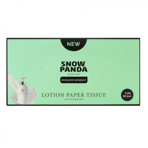Серветки в кор Сніжна Панда 90шт 3шар Extra Care з лосьйон