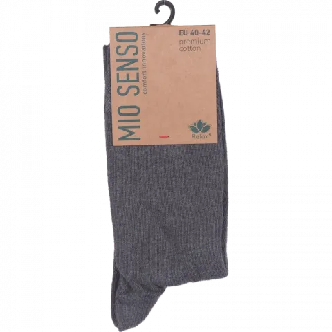Шкарпетки чол. Mio Senso Relax4 C301RF т.сірий меланж 40-42