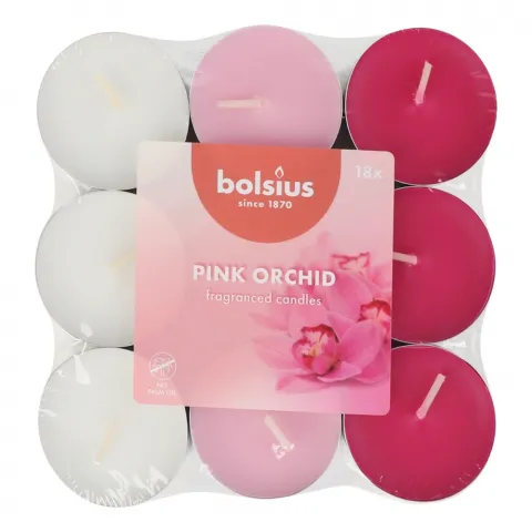 Свічки-таблетки Bolsius 3,5 г. 18 шт. True Scents, орхідея арт. 101826983440