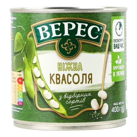 Конс Квасоля Верес 400 г з/б Ніжна