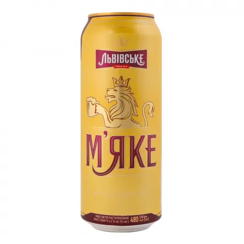 Пиво Львівське 0,48 л з/б М`яке