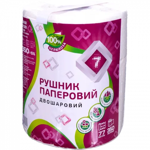 Рушник папер. 7` 1 шт. Джамбо 350`