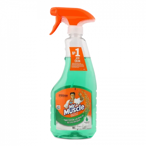 Засіб Mr.Muscle 500 мл д/вікон зелений тріг.