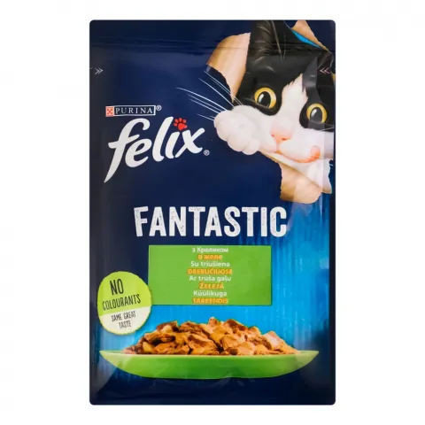 Корм д/котів Фелікс Фантастік 85 г пак. Кріль