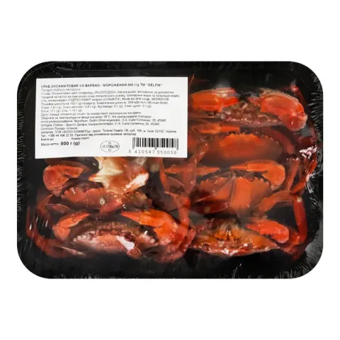 Краб оксамитовий варений Delfin 800 г (Ірландія) И058