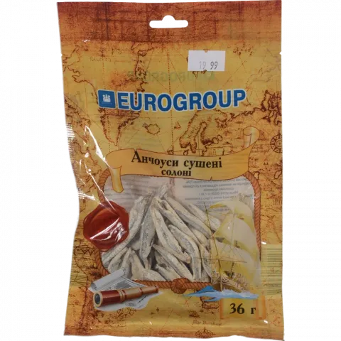 Єврогруп Анчоус 36 г пак. солон.-суш.
