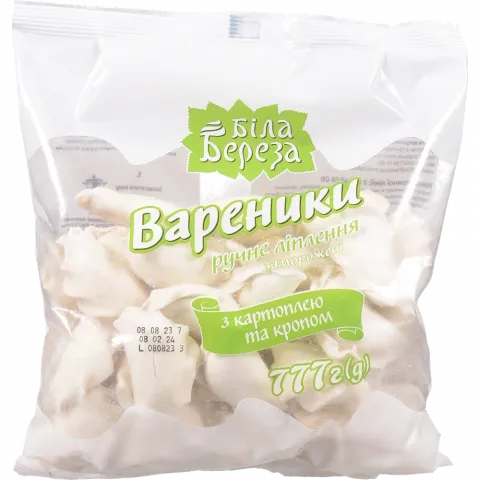 Вареники Біла Береза 777 г з Картоплею та укропом