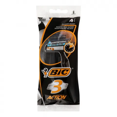 Станок д/гоління BIC 3 Action для чутлив. шкіри 4 шт.