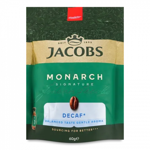 Кава Якобз Монарх 60 г б/кофеїну розч.
