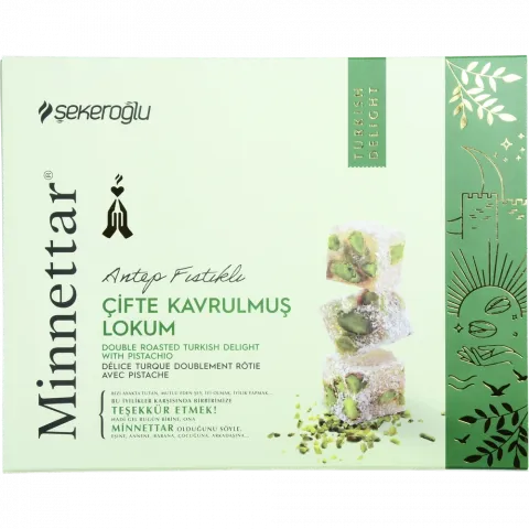 Лукум MINNETTAR 300 г з фісташками (Туреччина) И189