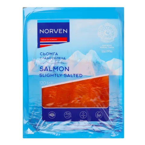 Риба Сьомга Norven 120 г с/с нар. т/у