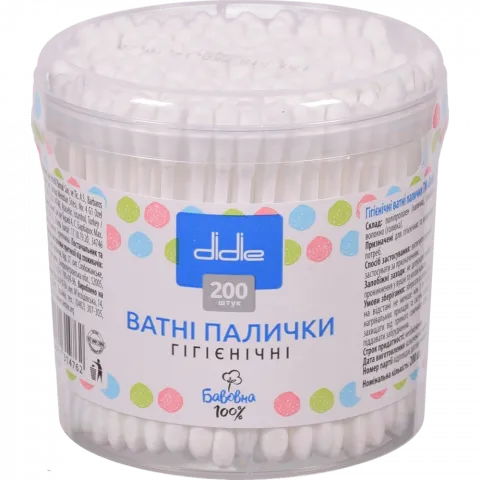 Ватні пал. Didie 200 шт. кор.