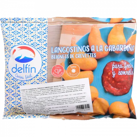 Хвости креветок Delfin 300 г в клярі A LA GABARDINA (Іспанія) И699