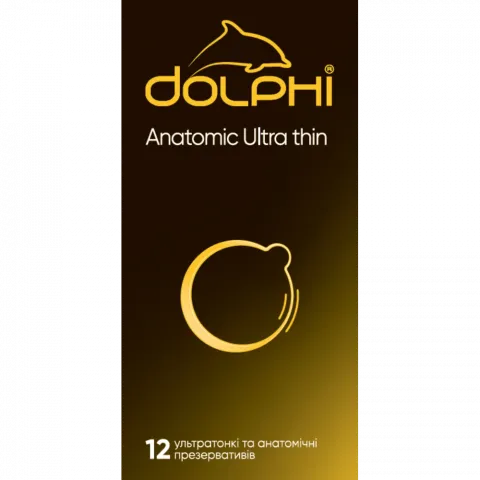 Презервативи Dolphi 12 шт. Анатомічні надтонкі