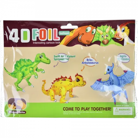 Кулька повітряна фольгована Динозаври в ас. арт. 1385-1 И120