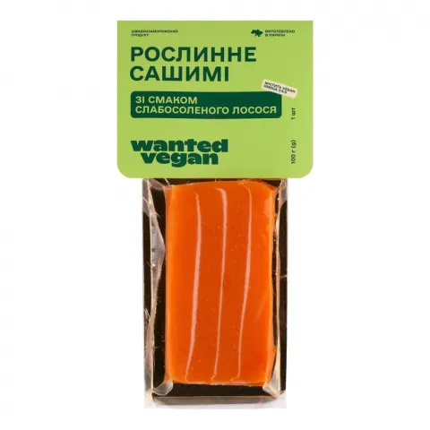 Сашимі Wanted Vegan 100 г рослинне зі смаком с/с лосося
