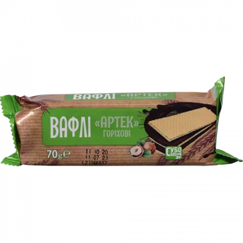 Вафлі Субота 70 г Артек горіхові