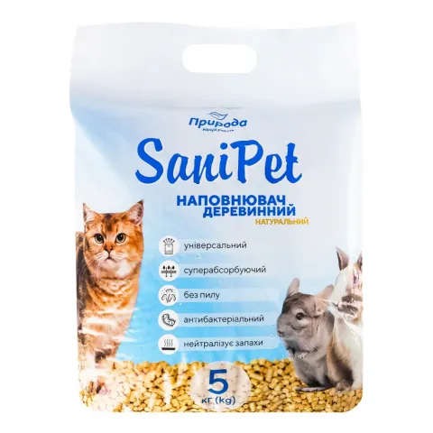 Наповнювач SANI PET 5 кг натур. Універсальний