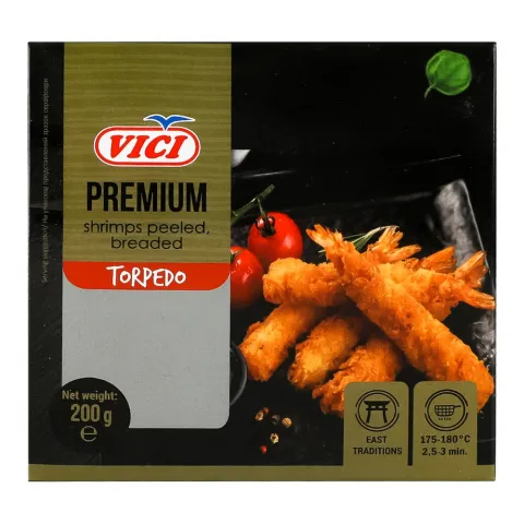 Креветки Vici Torpedo 200 г в панировці очищ.