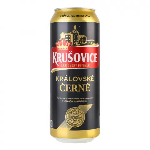 Пиво Крушовіце 0,5 л з/б Cerne