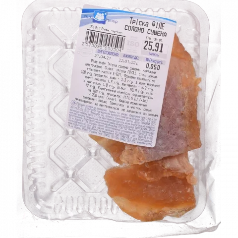 Єврогруп Філе тріски сол.-суш. ваг.