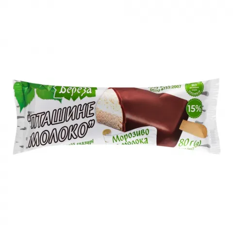 Морозиво Біла Береза 80 г ескімо Пташине молоко