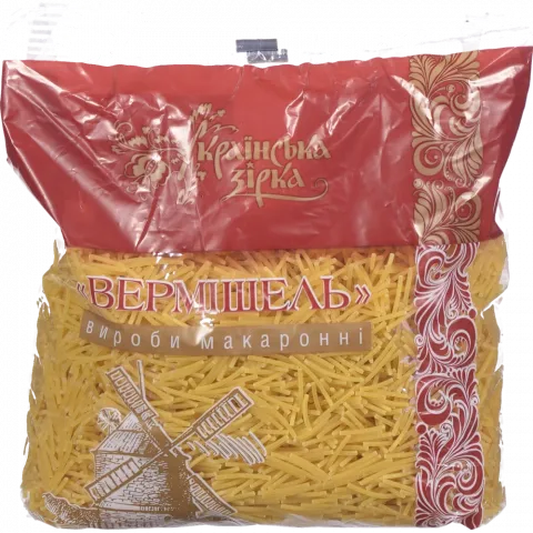 Макарони Українська зірка 800 г Вермішель