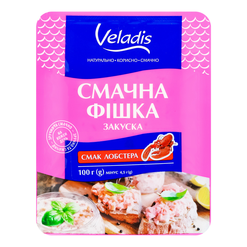 Закуска Veladis 100г смачн.фішка креветк