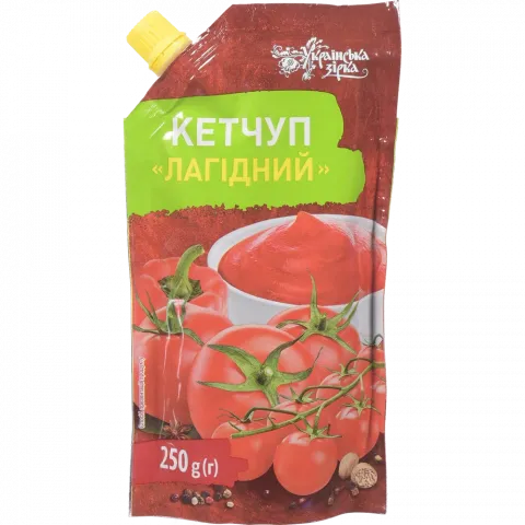 Кетчуп Українська зірка 250 г д/пак. Лагідний