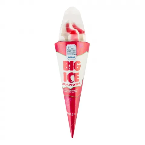 Морозиво Лімо 140 г ріжок Big Ice Малина