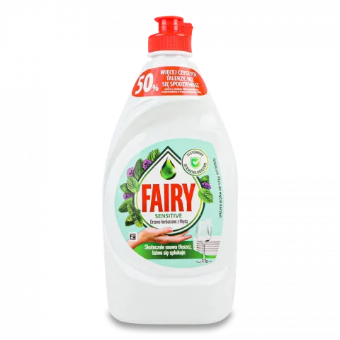 Засіб д/посуду FAIRY 450 мл Сенситив Чайне дерево та м`ята