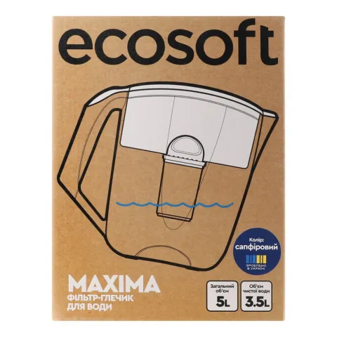 Фільтр-глечик Ecosoft Maxima сапфіровий