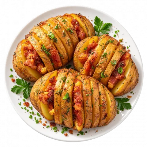 Картопля запечена з беконом ваг. Кулінар.