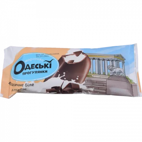 Морозиво Одеса 70 г ескімо Класичне біле в шоколаді