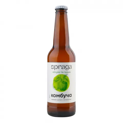 Напій б/алк. Spraga 0,33 л Комбуча Яблуко та груша